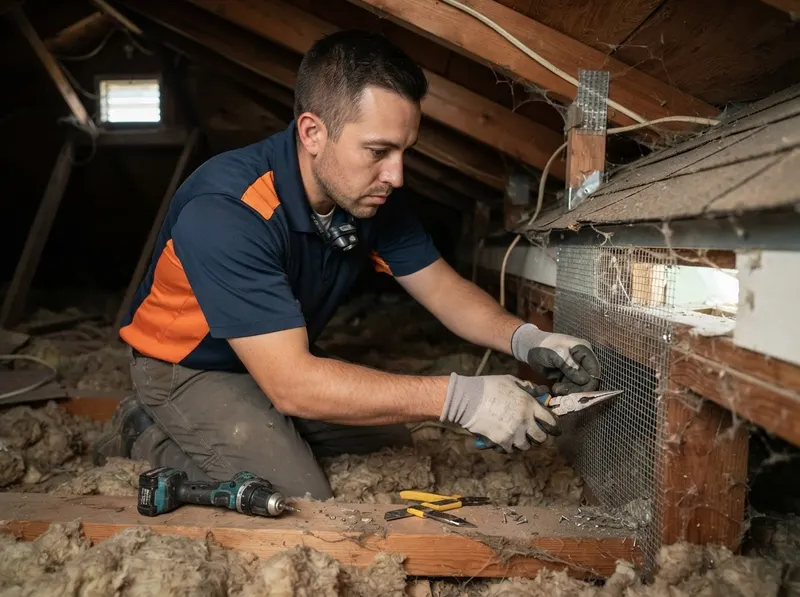 Attic & Roof Rat Mechanical Exclusion in Riverside, CA